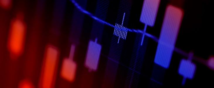 A detailed stock market chart background featuring fluctuating lines and data points, symbolizing financial trends and analysis.